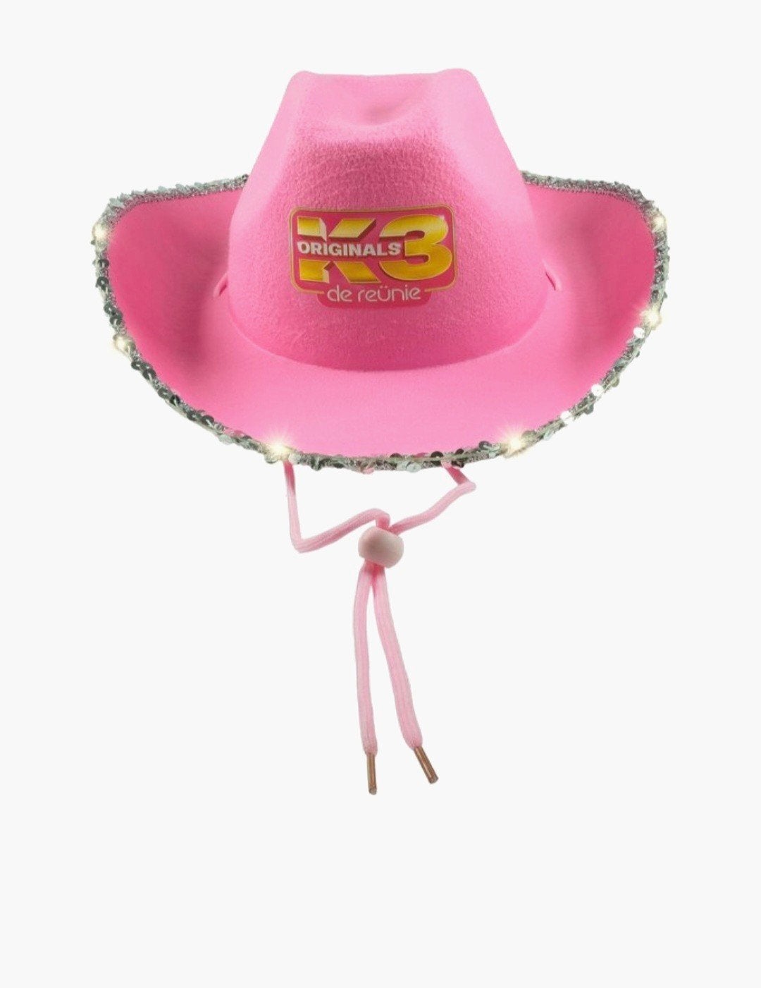 K3 Originals De Reünie Roze Cowboyhoed met Pailletten, Hoed, Zo goed als nieuw, K3, One size fits all