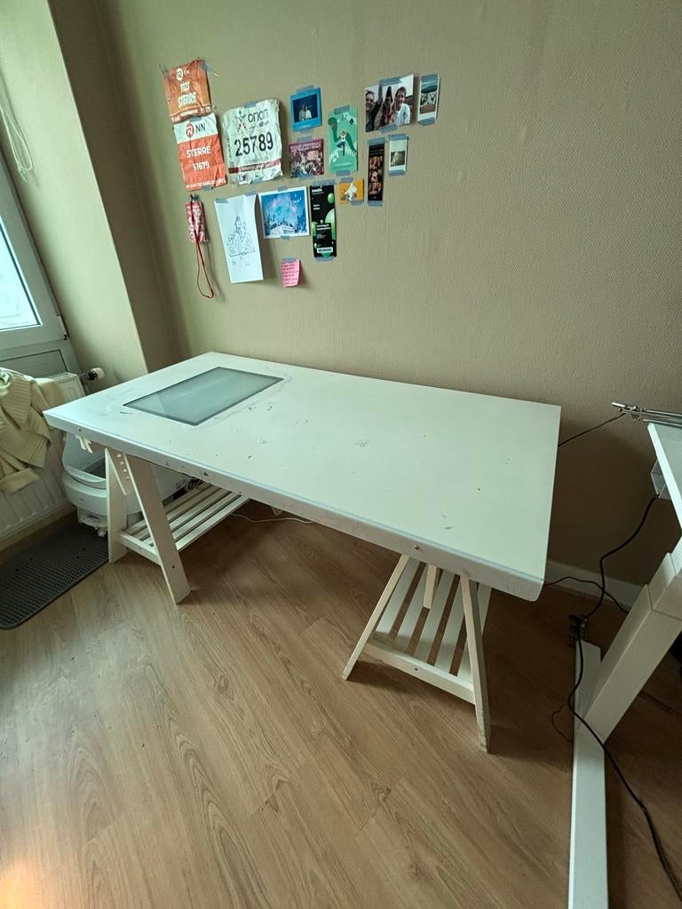 Tekentafel met LED-verlichting voor overtrekken, Ophalen, Gebruikt