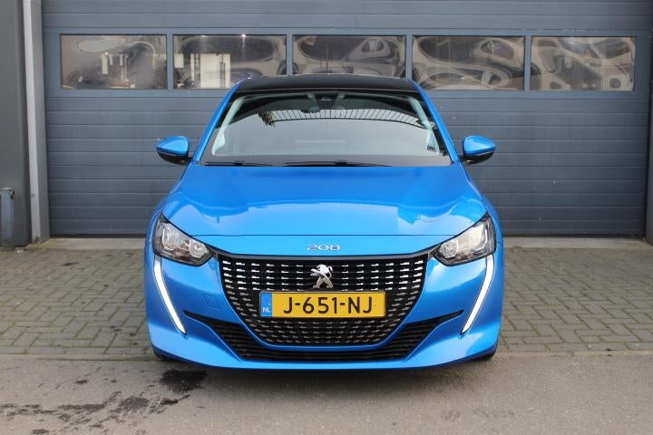 Peugeot 208 1.2T 101 PK Allure Pano-dak Half-Leder Climate C, Voorwielaandrijving, 101 pk, Gebruikt, Blauw