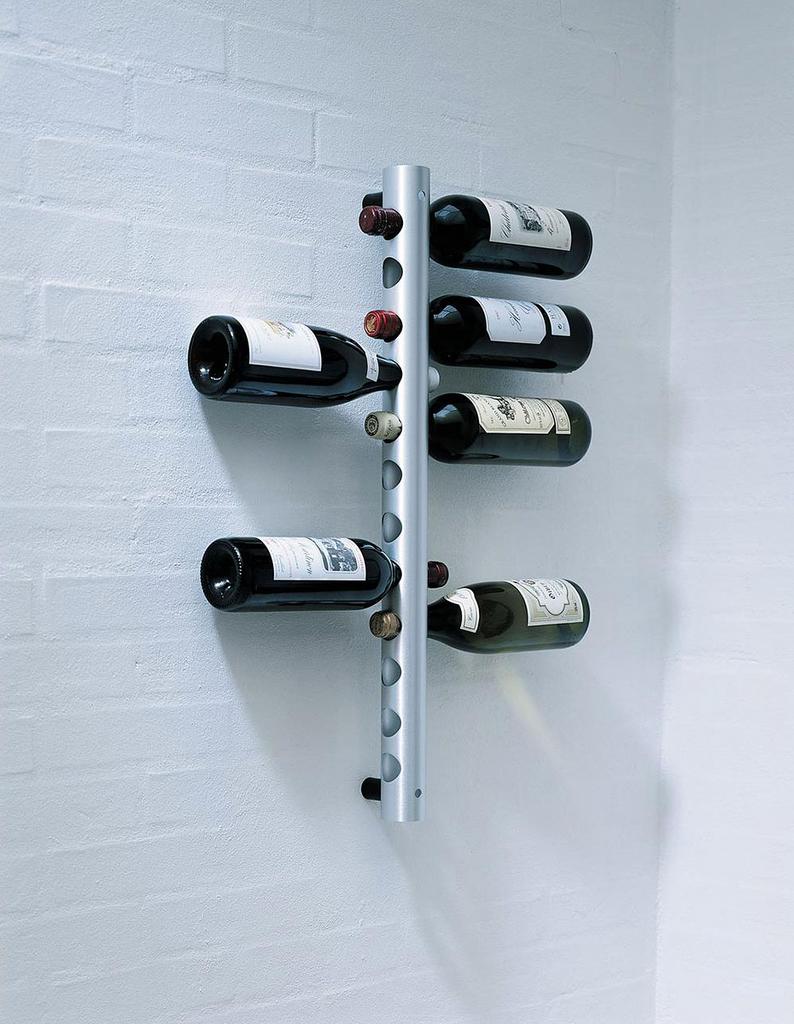 Rosendahl Winetube - Nieuw RVS Wijnrek voor aan de muur, Huis en Inrichting, Woonaccessoires | Wijnrekken, Ophalen, 5 tot 15 flessen