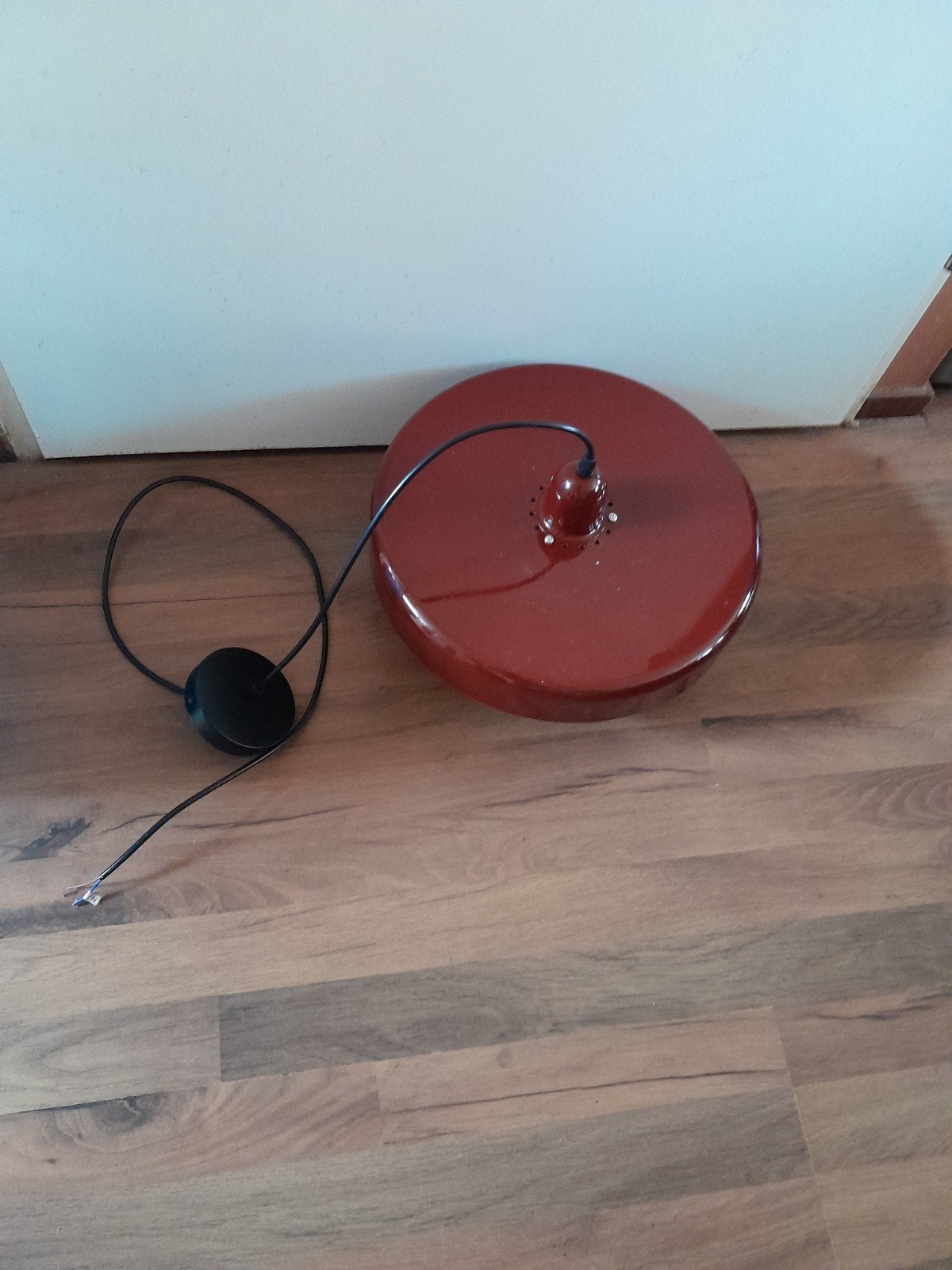 hanglamp rood/wit metaal, Ophalen, Nieuw
