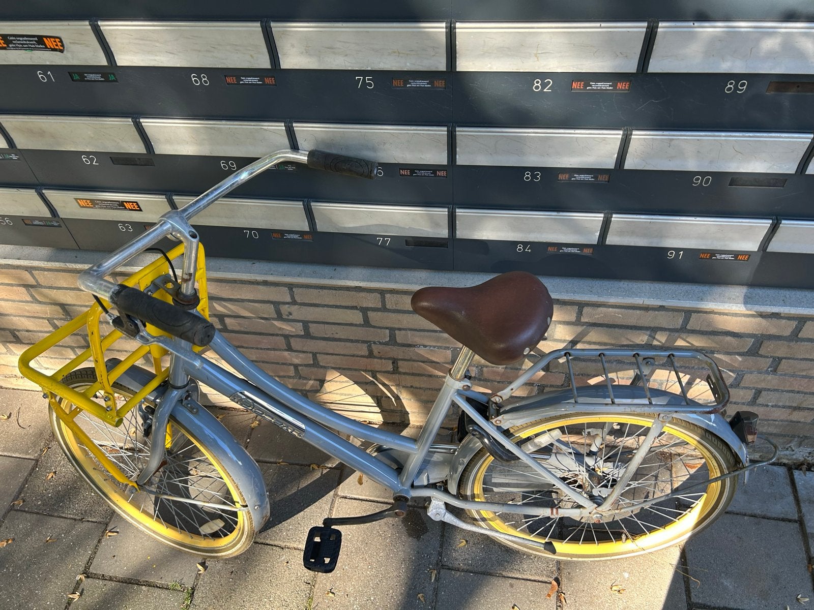 Popal Daily Dutch Basic fiets met voordrager, Terugtraprem, Gebruikt, 50 tot 53 cm, Ophalen