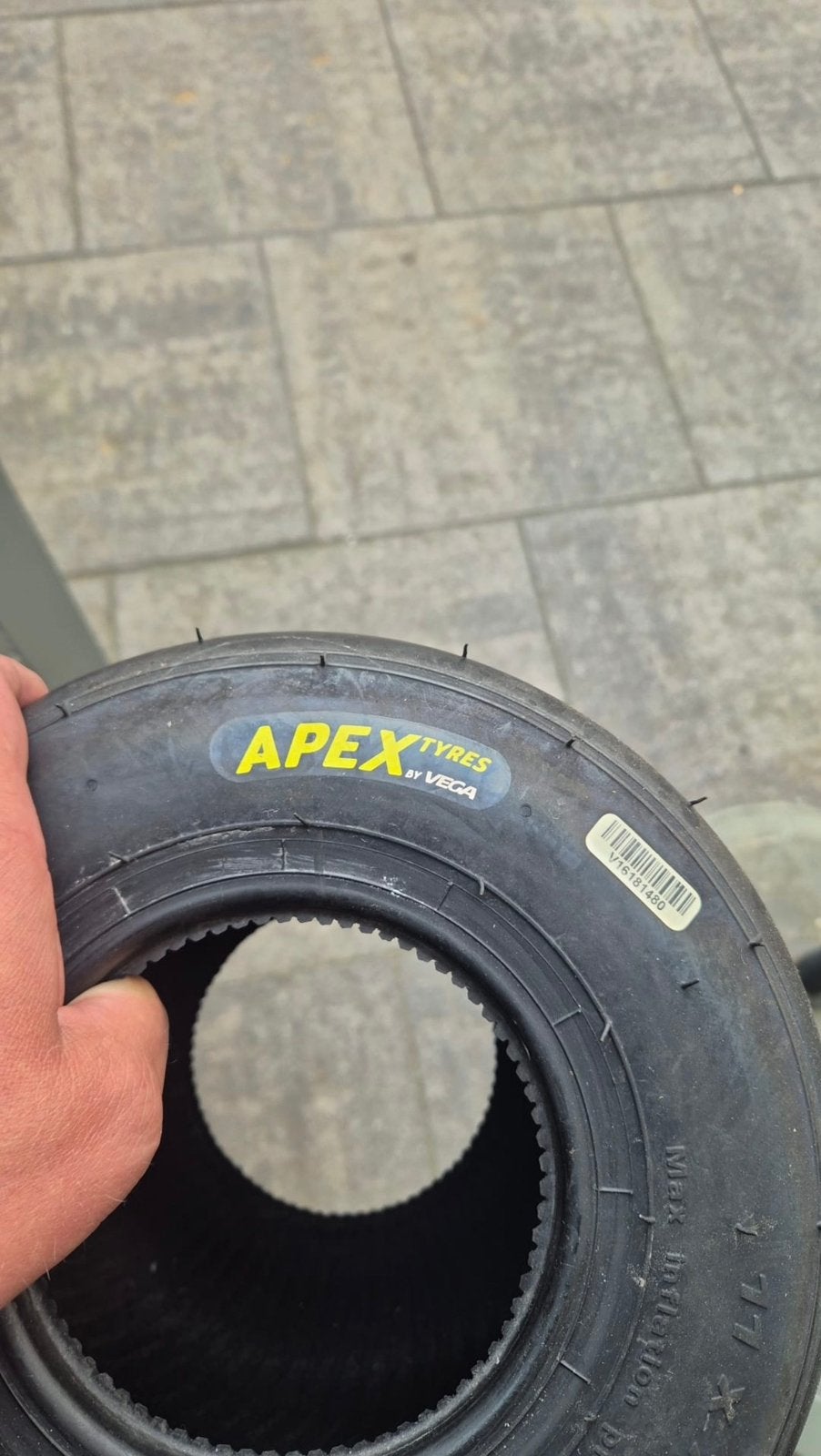 Nieuwe apex geel banden, Ophalen, Zo goed als nieuw, Onderdelen Kart