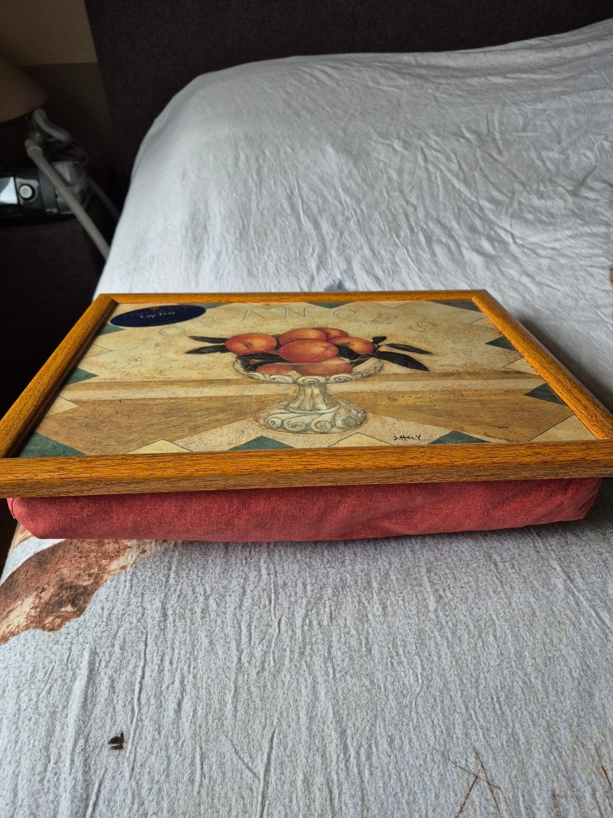 Pimpernel Laptray - Handig voor laptop of eten in bed, Hout, Meerkleurig, Ophalen of Verzenden, Klassiek