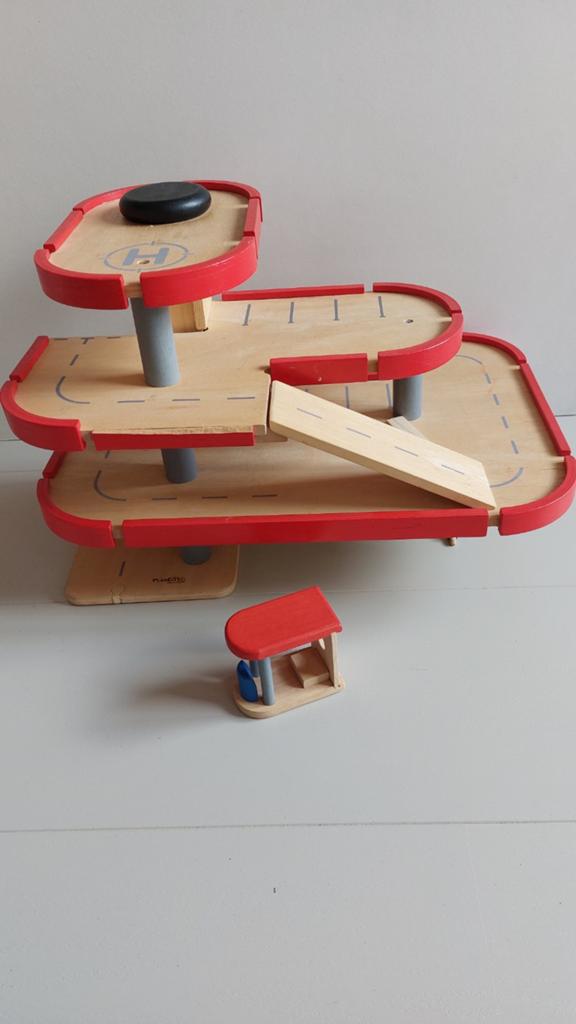 Houten parkeergarage met tankstation, Kinderen en Baby's, Ophalen of Verzenden, Gebruikt