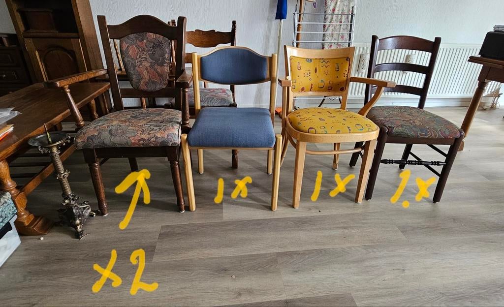 Stoelen, Huis en Inrichting, Stoelen, Ophalen, Gebruikt