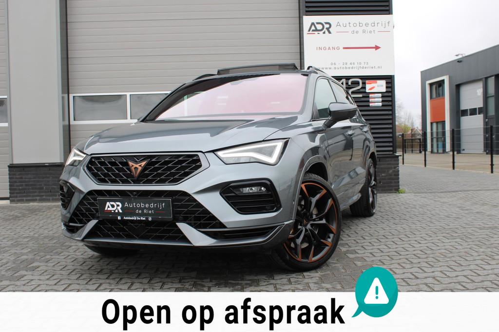 CUPRA Ateca 2.0 TSI 301PK LIMITED/PANO/NAVI/VIRT/20''/BOM VO, Gebruikt, Zwart, 4 cilinders, 1984 cc