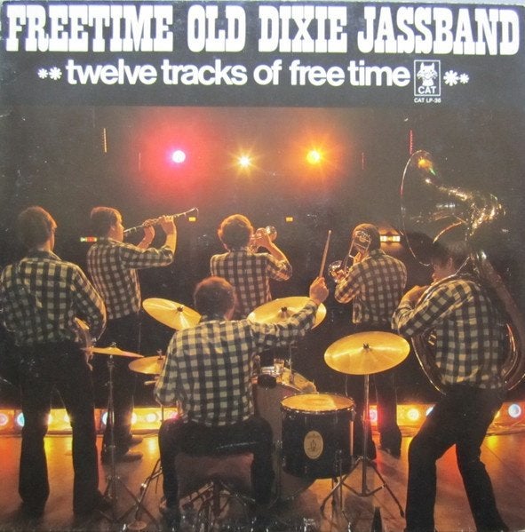 Jazz L.P. (1980) Freetime Old Dixie Jassband - Twelve Tracks, LP, Gebruikt, Ophalen of Verzenden, Fotohoes