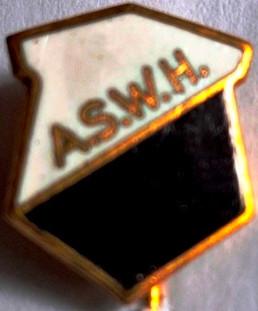 ASWH-clubspeld vv uit H.I.-Ambacht, Verzenden, Zo goed als nieuw, Sport, Speldje of Pin