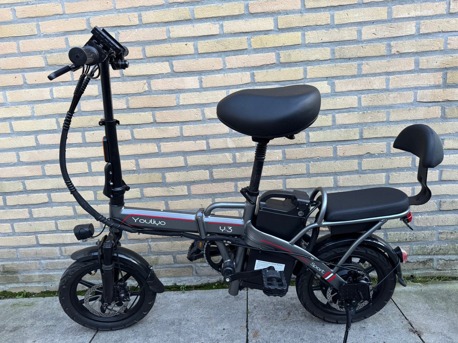 E-bike YOULIYO  V3 vouwfiets, Fietsen en Brommers, Fietsen | Vouwfietsen, Ophalen of Verzenden, Zo goed als nieuw