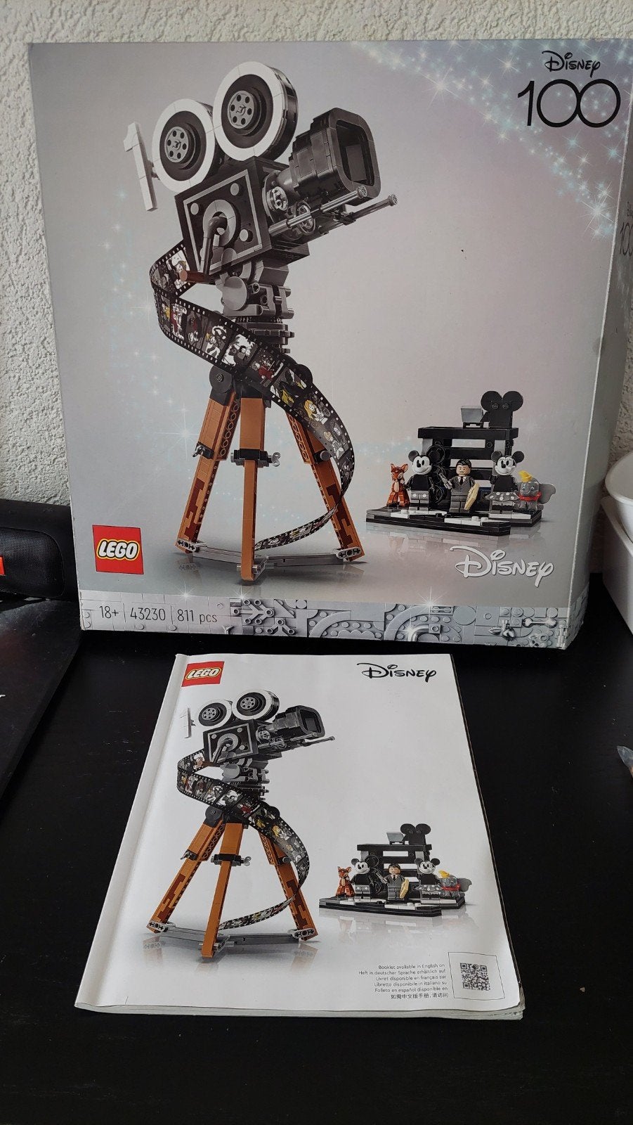 LEGO Disney Camera van Walt Disney Eerbetoon 43230, Inclusief instructies, Lego, Ophalen of Verzenden, Zo goed als nieuw