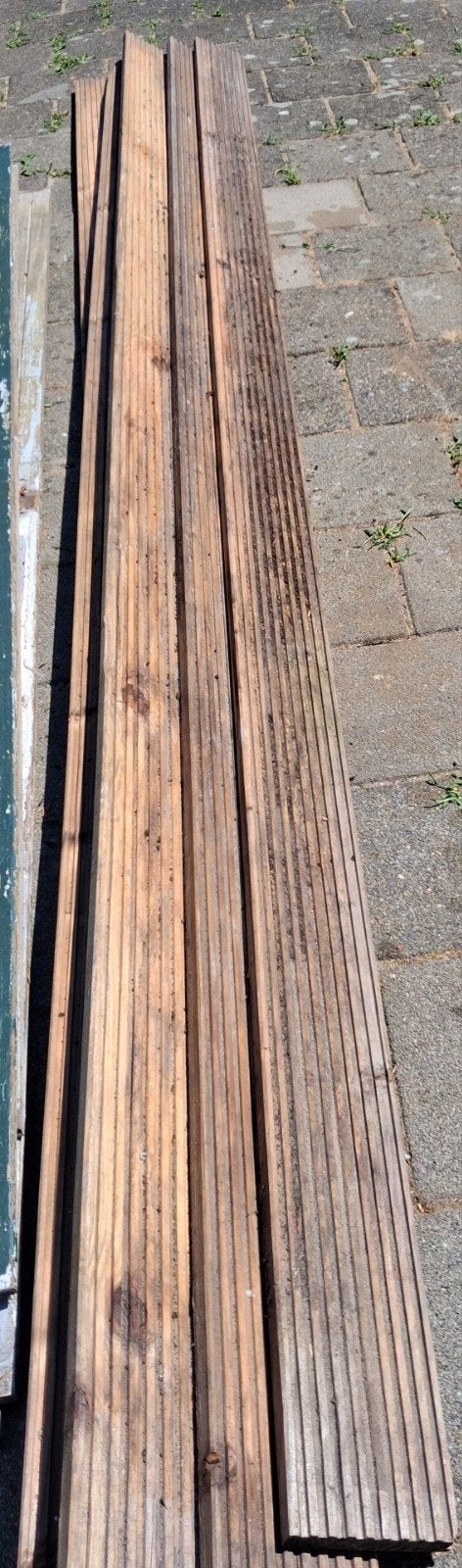 Vlonderplanken Bankirai 5x 4 meter, Ophalen, Hout