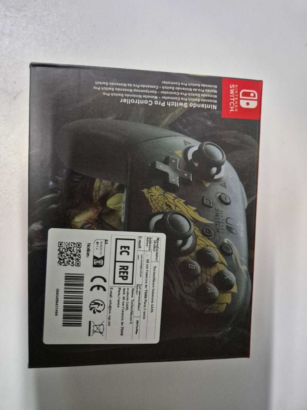 Nintendo Switch Pro Controller - Monster Hunter Rise, Ophalen of Verzenden, Nieuw, Met 1 controller