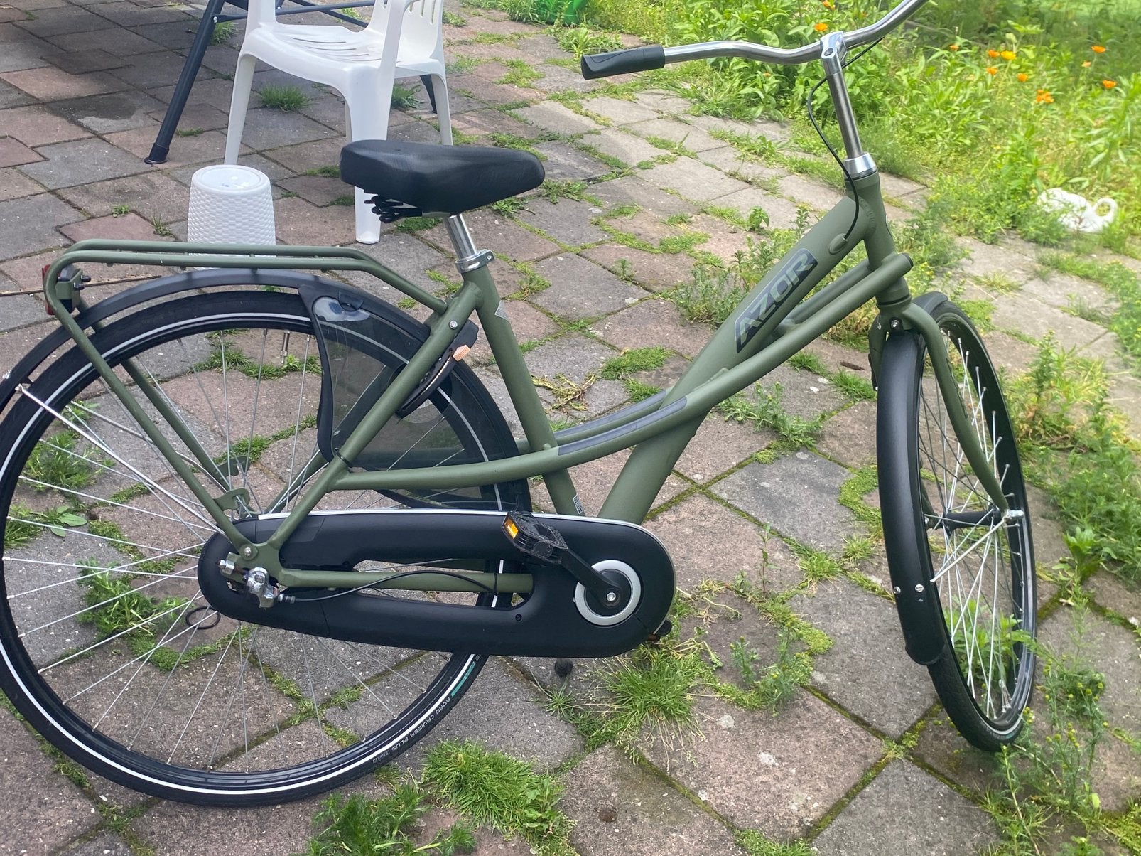 Fiets voor jongens meisjes en oma’s., Ophalen, Terugtraprem, Gebruikt, Versnellingen