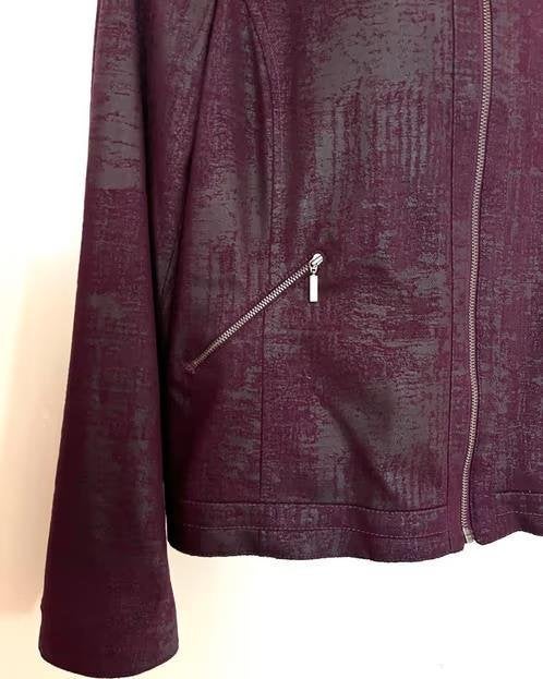 Witteveen suèdelook jasje maat 44[v], Kleding | Dames, Paars, Maat 42/44 (L), Ophalen of Verzenden, Zo goed als nieuw