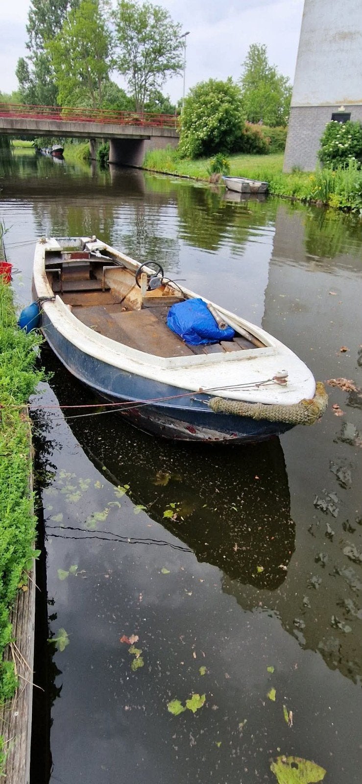 Stalen vlet 6 meter, Watersport en Boten, Ophalen, Gebruikt, Motor en Techniek, Motorboot