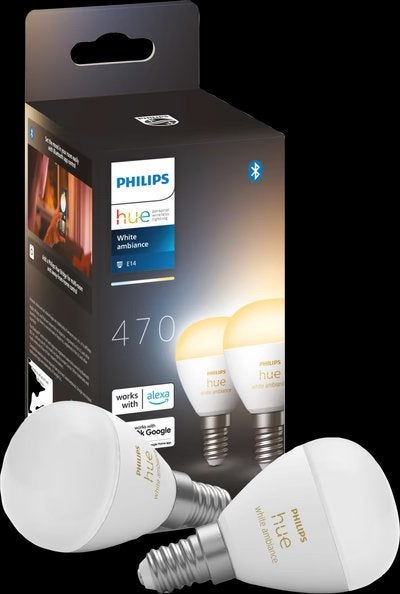 Philips Hue kogellamp White ambiance E14 (kleine fitting), Huis en Inrichting, Led-lamp, Philips Hue, Instelbaar wit, E14 (klein)