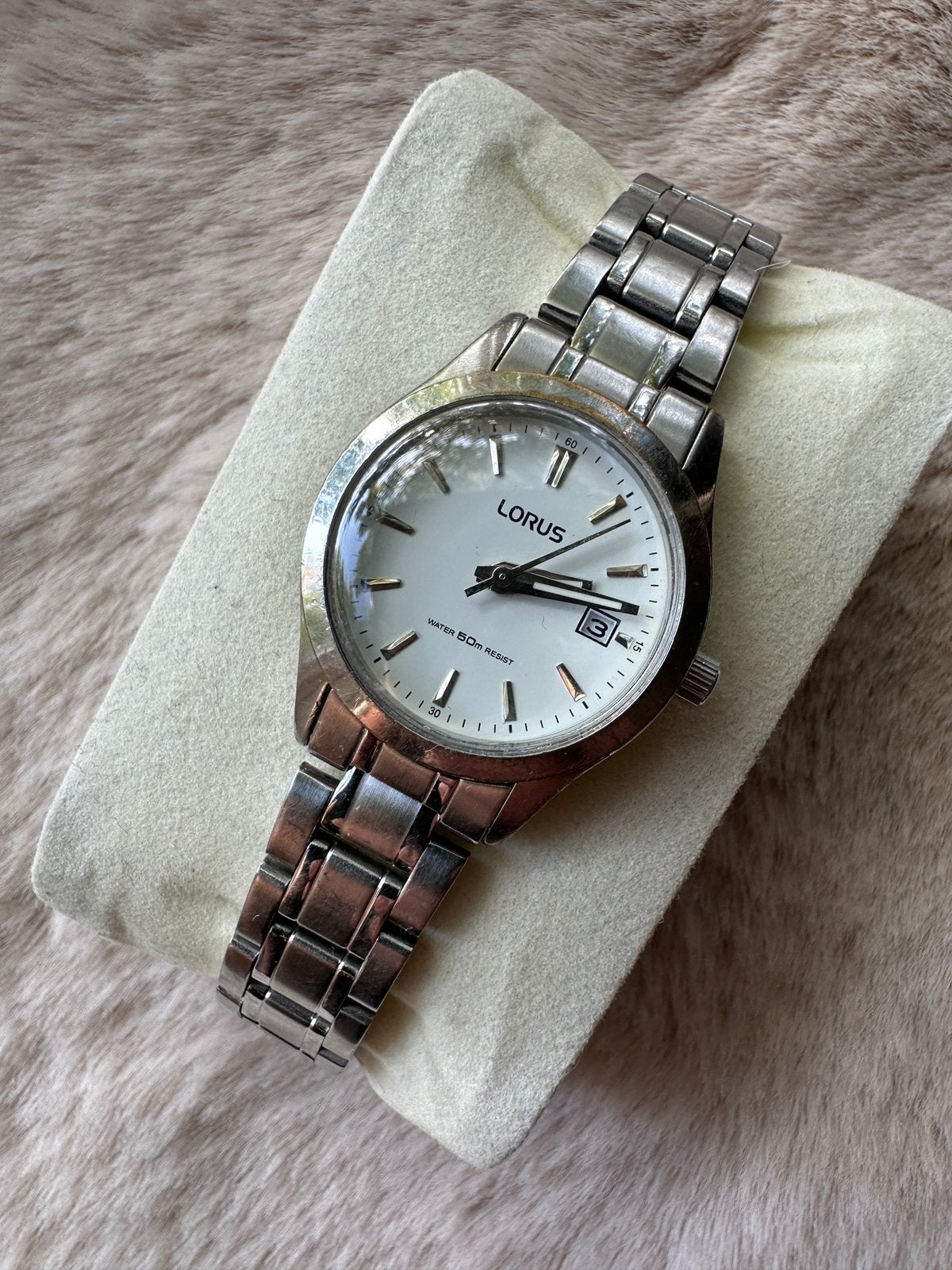 2000 Lorus Quartz Dameshorloge 5 BAR, Verzenden, Zo goed als nieuw, Staal, Seiko