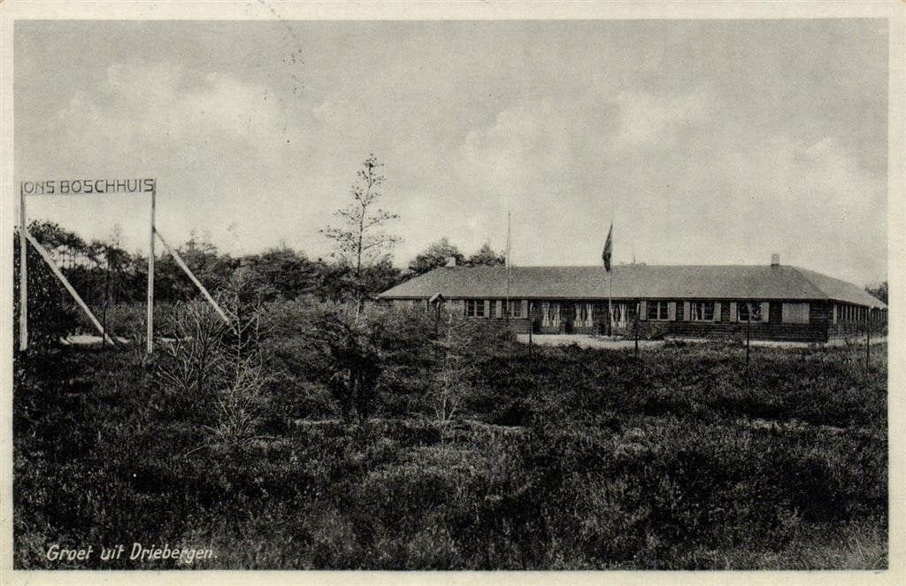 Groet uit Driebergen. - Ons Boschhuis - 1939 gelopen, Ophalen of Verzenden, 1920 tot 1940, Gelopen, Utrecht