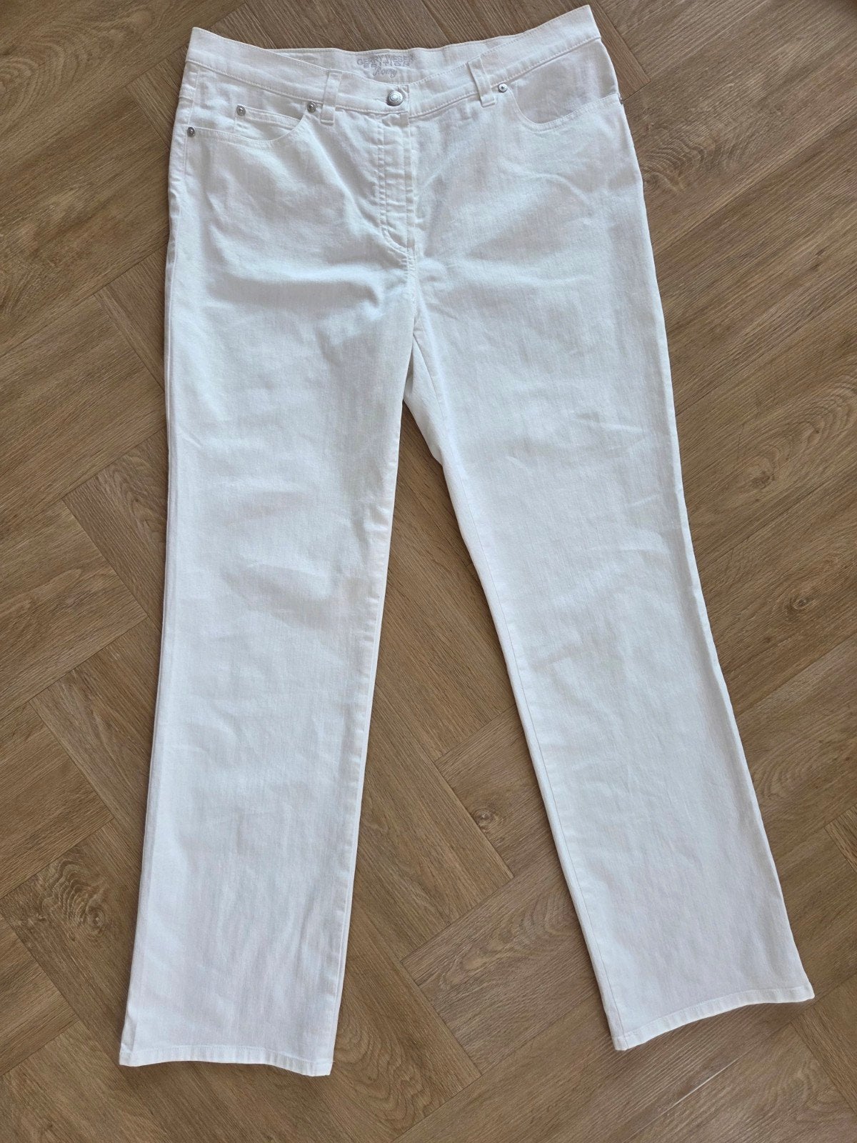 Gerry Weber Edition "Romy" Jeans - Wit (Maat 42) damesbroek, Wit, Maat 42/44 (L), Gerry Weber Edition, Ophalen of Verzenden