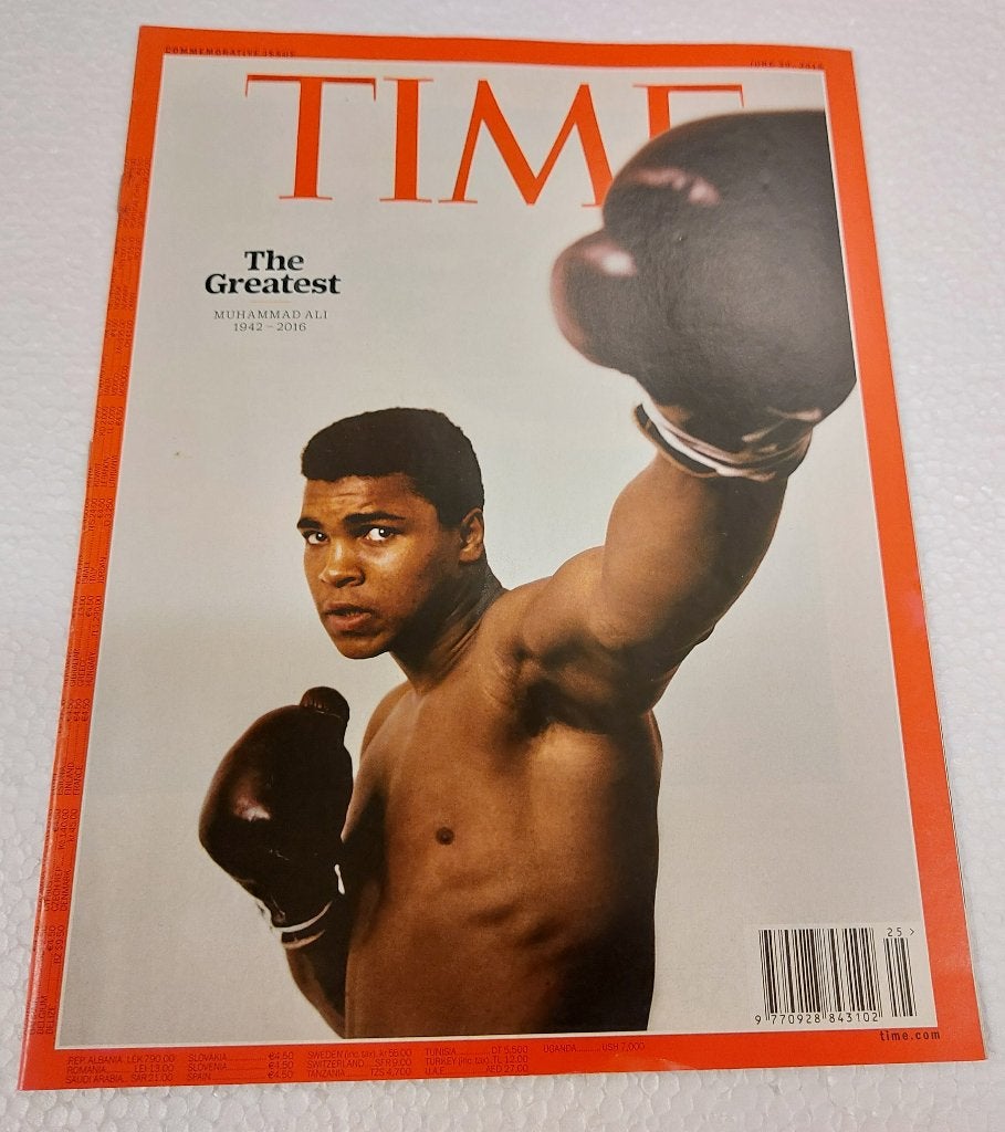 Muhammad Ali TIME MAGAZINE 2016 Tijdschrift Beatles, Verzamelen, Time, Gebruikt, Verzenden, NvT