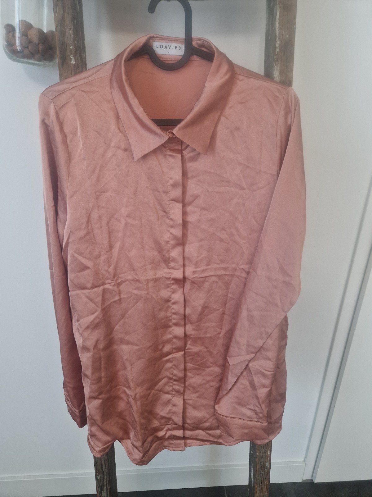 Loavies satijnen blouse maat M, Maat 38/40 (M), Ophalen of Verzenden, Roze, Loavies
