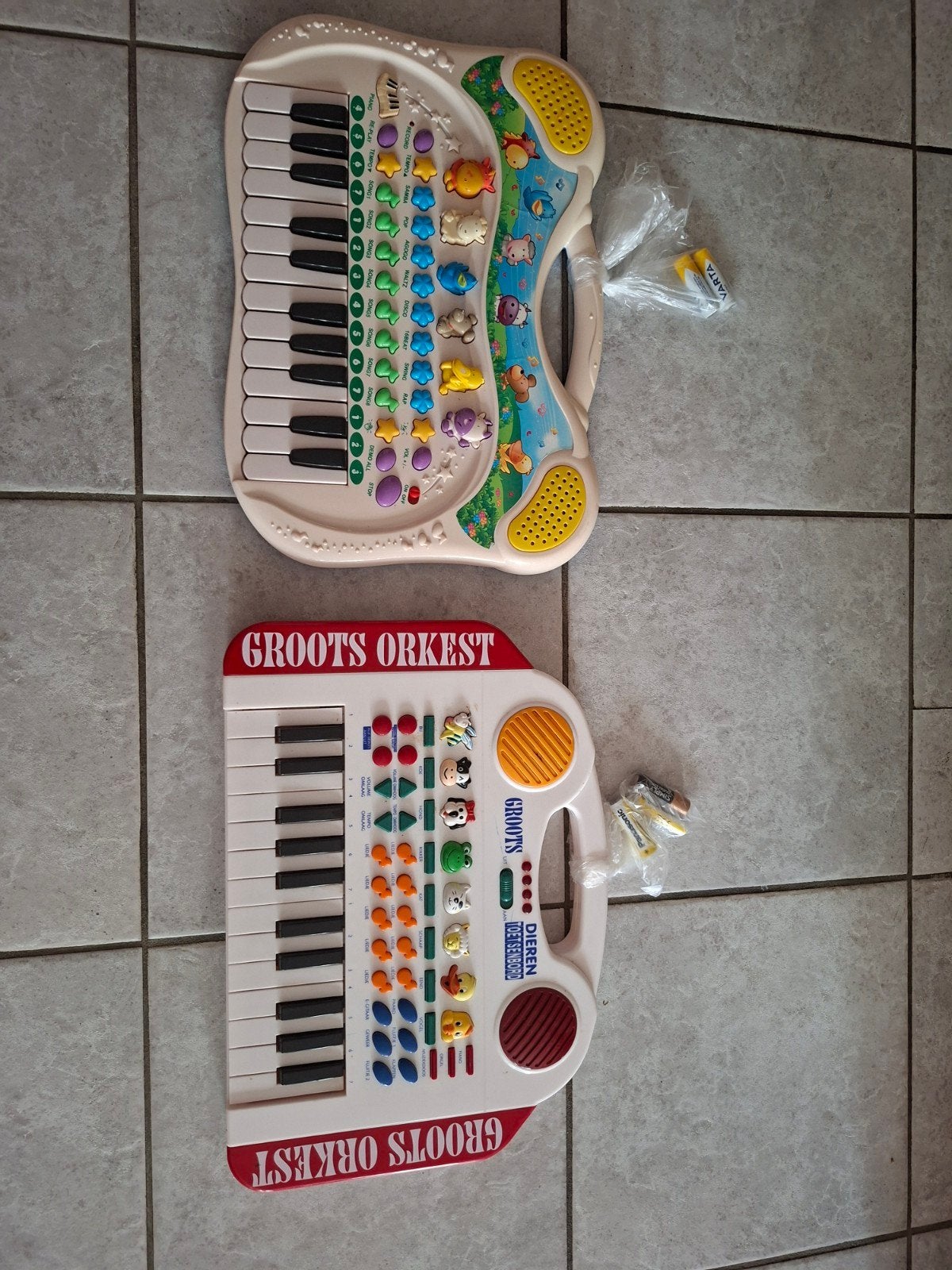 Keyboards met batterijen, Ophalen