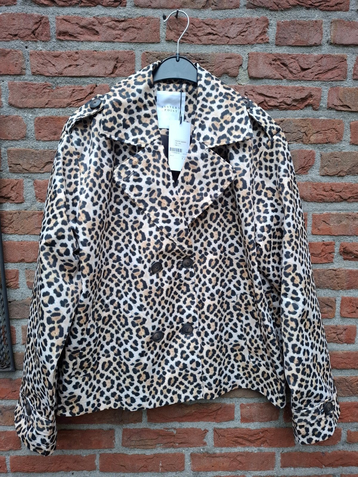 Sisters Point Luipaardprint Jas - Nieuw met kaartje Ls, Kleding | Dames, Maat 38/40 (M), Meerkleurig, Sisters Point, Nieuw