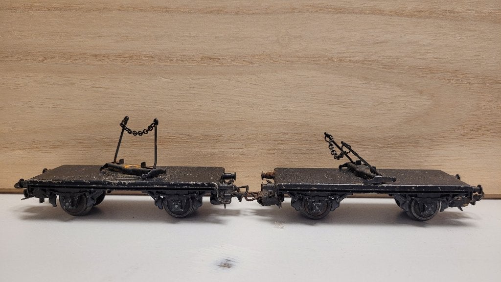 Märklin 4512/361G dubbele Draaischemel-houtwagen geen lading, Wisselstroom, Wagon, Ophalen of Verzenden, Zo goed als nieuw