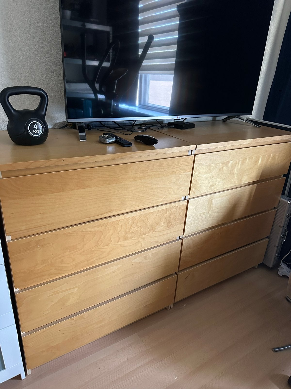 2 IKEA ladekast met 4 lades, Ophalen, Gebruikt, 5 laden of meer, 100 tot 150 cm