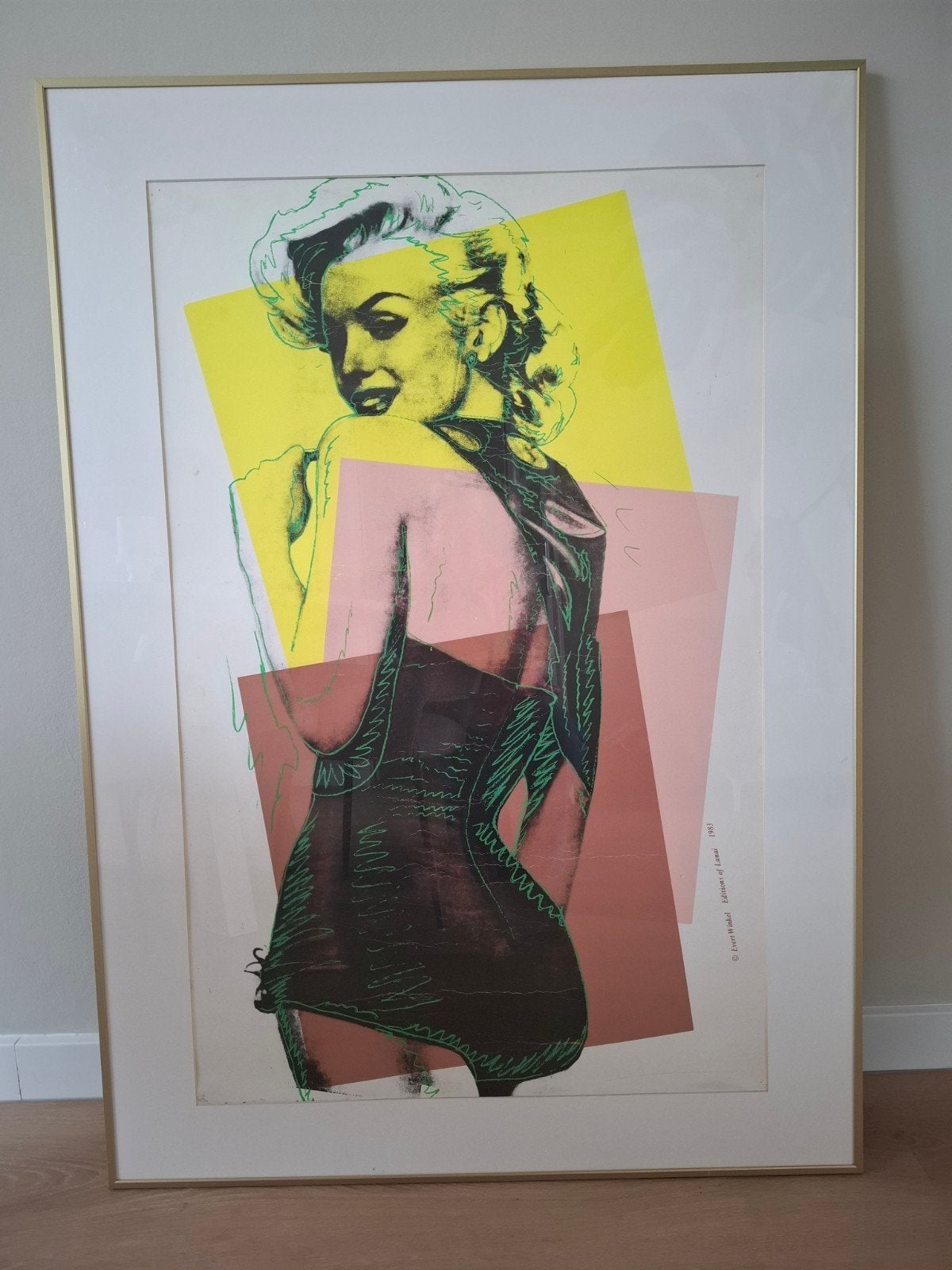Vintage Marilyn Monroe Pop Art Print - Evert Winkel 1983, Ophalen