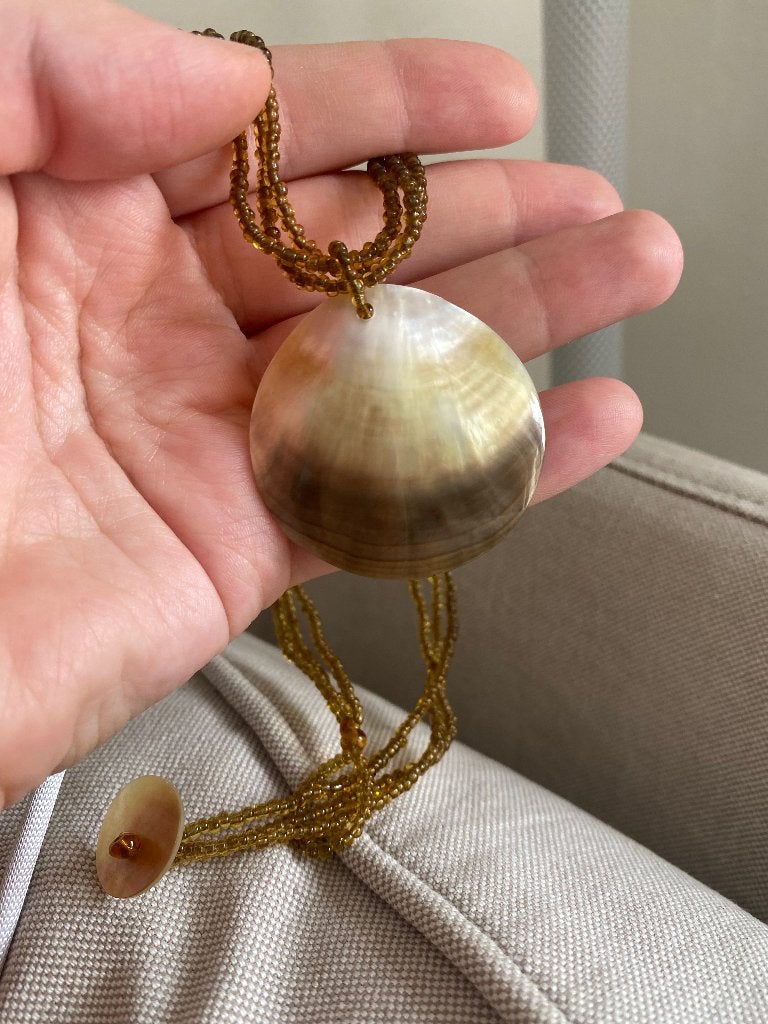 Parelmoer ketting, Ophalen of Verzenden, Overige materialen, Ketting
