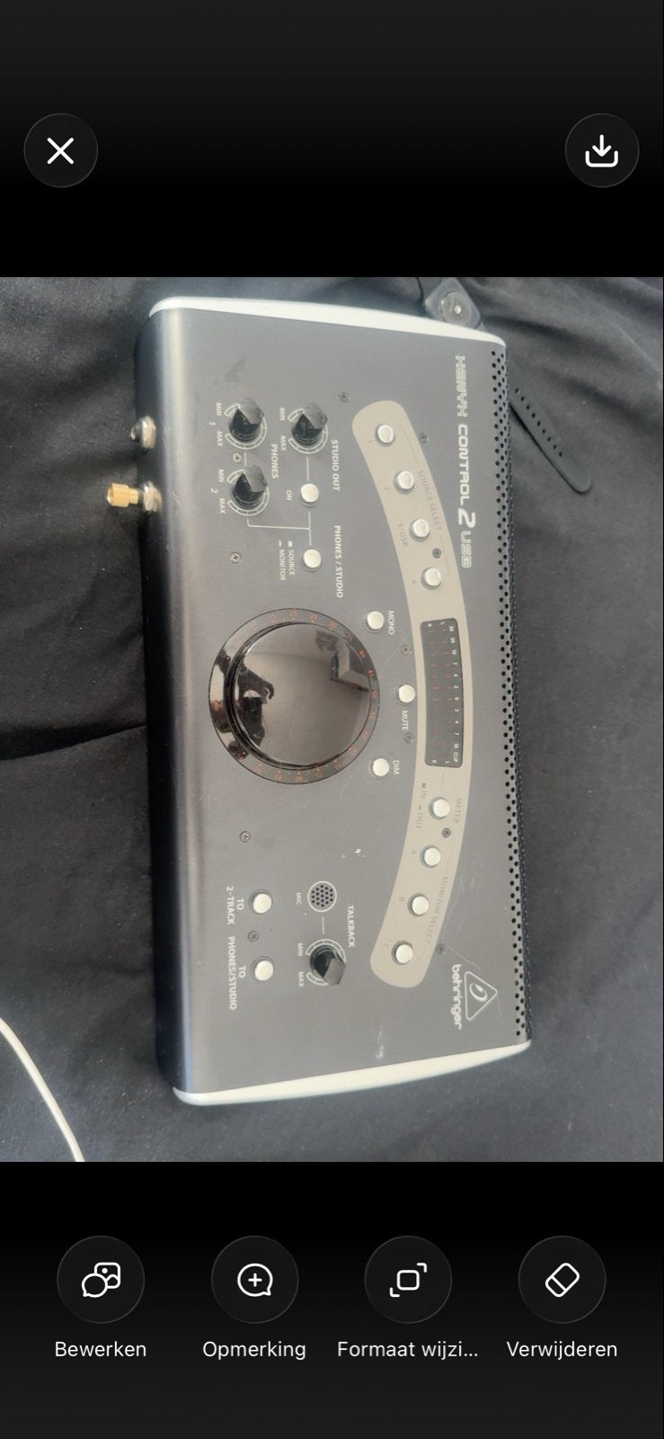 Behringer CONTROL2USB Studio Monitor Controller, Ophalen of Verzenden, Gebruikt, Minder dan 5 kanalen, Microfooningang