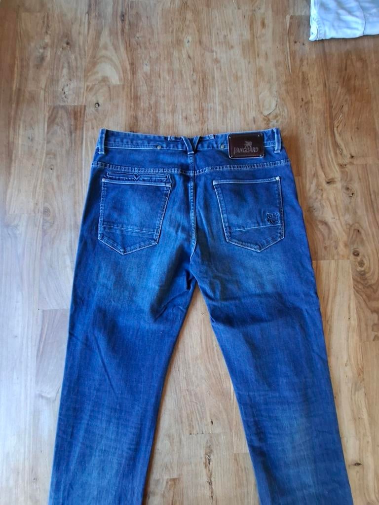 Vanguard V850 spijkerbroek heren W32-W34, zo goed als nieuw., Ophalen of Verzenden, Zo goed als nieuw, Blauw, Vanguard