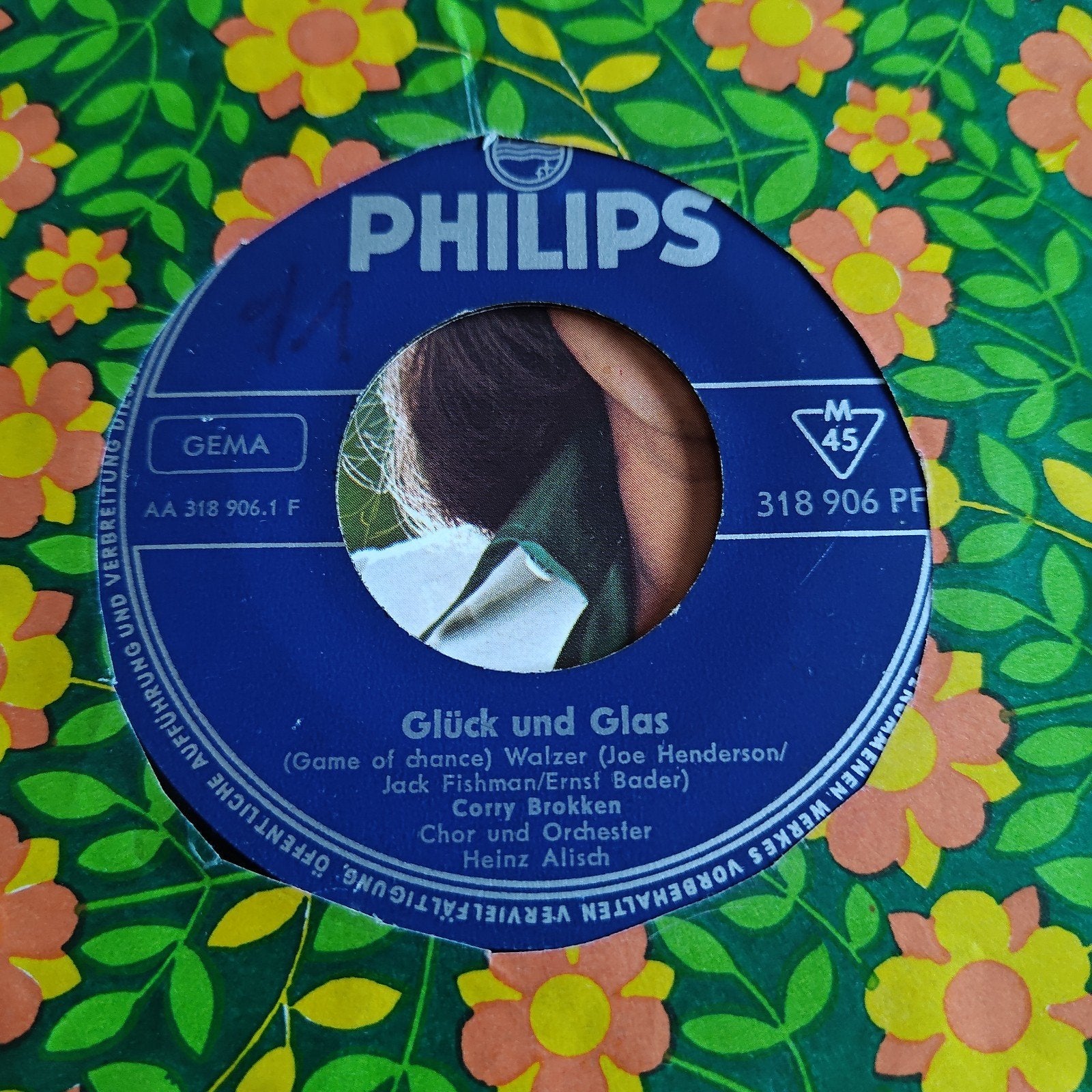 Corry Brokken - Glück und Glas (Philips 318 906 PF), Gebruikt, 7 inch, EP, Schlager