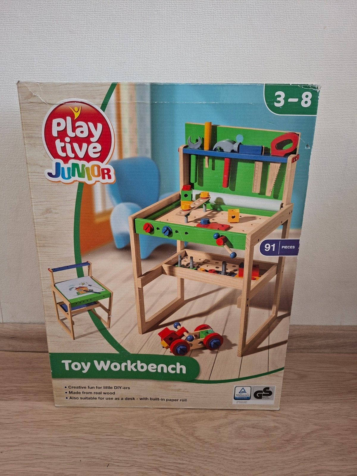 Playtive houten werkbank met gereedschap, Ophalen, Zo goed als nieuw, Overige typen