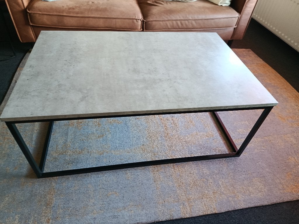 Salontafel industriële look, Ophalen, 100 tot 150 cm, 50 tot 100 cm, Zo goed als nieuw
