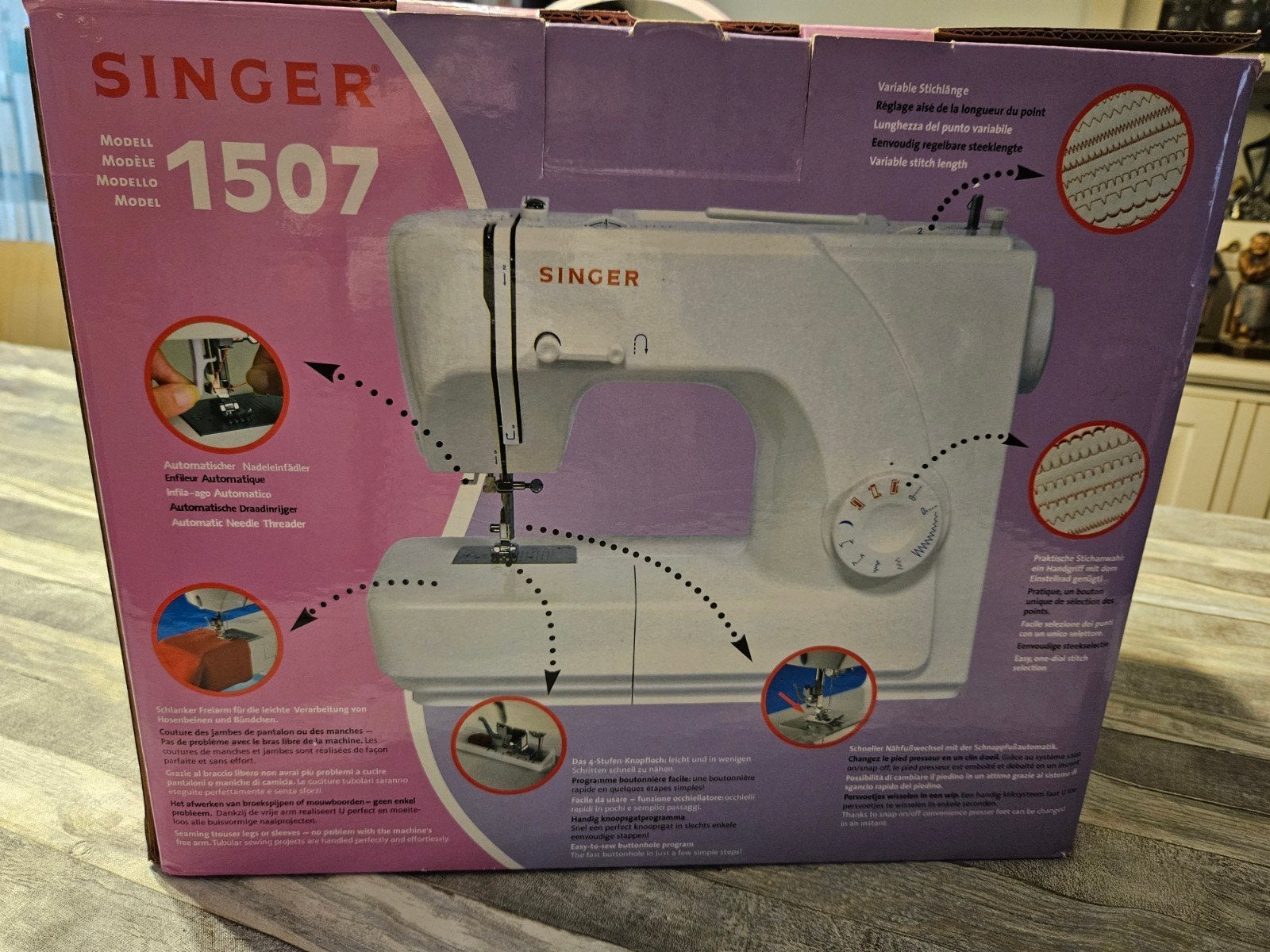 Naaimachine Singer 1507, Ophalen, Nieuw, Naaimachine, Singer