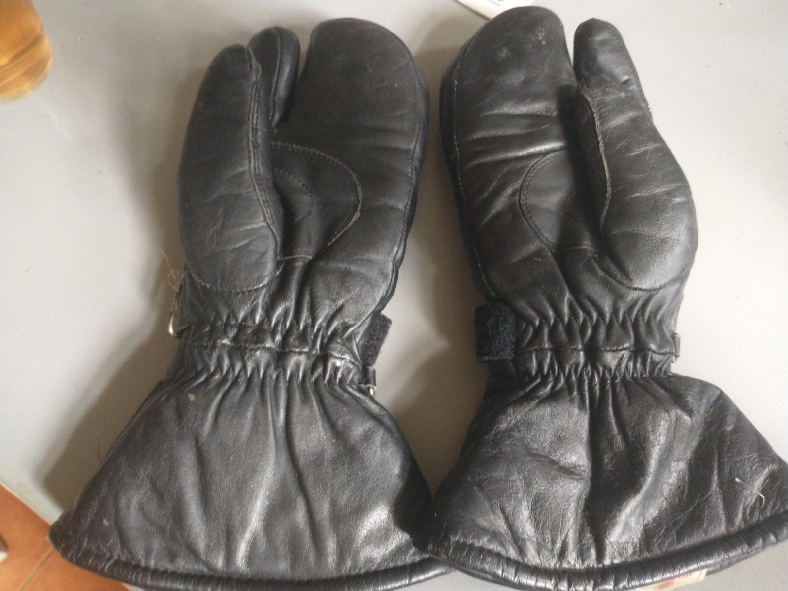 Zwarte Leren Handschoenen XS met Hipora Waterdicht Membraan, Ophalen of Verzenden, Handschoenen