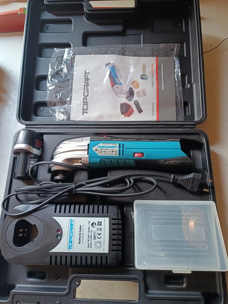 TOPCRAFT Multitool met accessoires en oplader, Ophalen, Gebruikt, Minder dan 600 watt, Overige typen