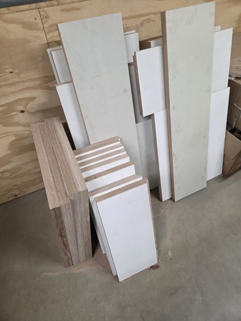 Diverse multiplexplaten, 40 mm dik, Doe-het-zelf en Verbouw, Platen en Panelen, Ophalen, Gebruikt