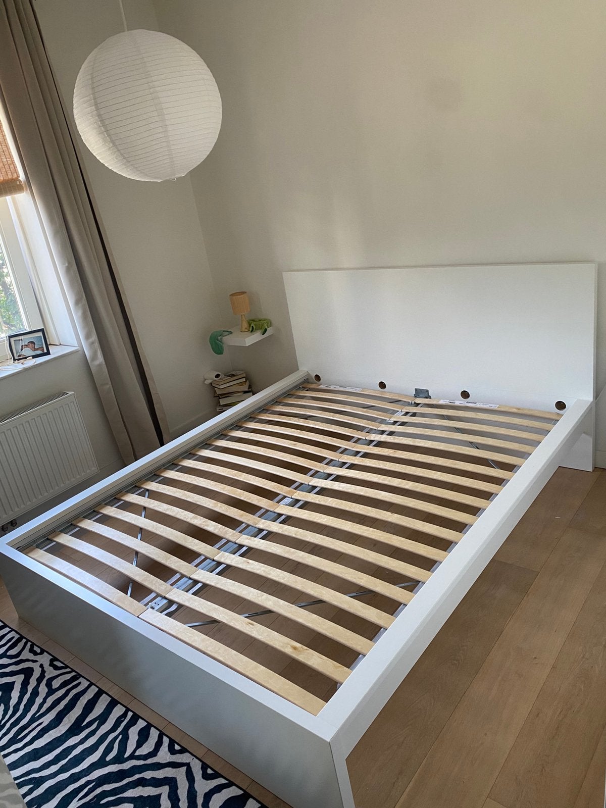 IKEA Malm tweepersoons bed 160x200, Ophalen, Gebruikt, Wit, Tweepersoons