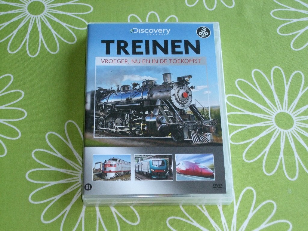 3 DVD set Treinen vroeger, nu en in de toekomst - Discovery, Ophalen of Verzenden, Zo goed als nieuw, Trein, Overige typen
