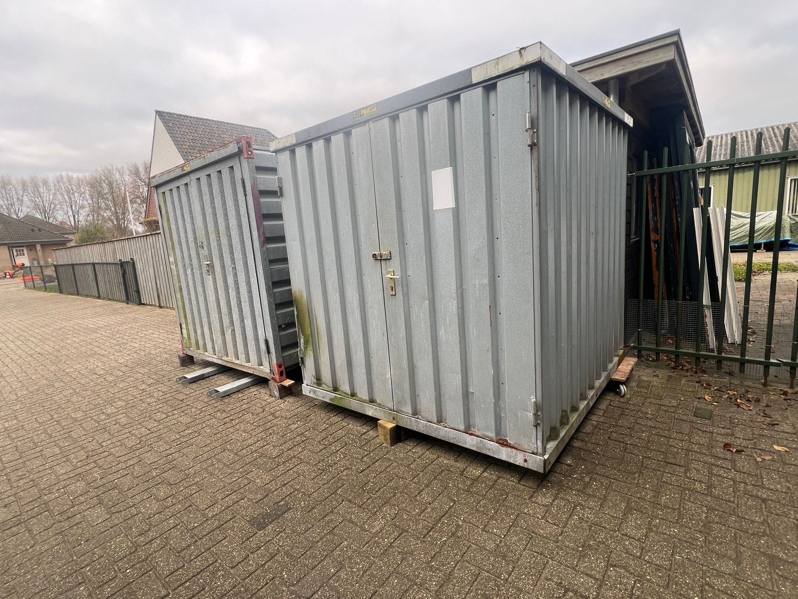 2 Demontabele containers 2x2, Ophalen, Gebruikt, Aluminium