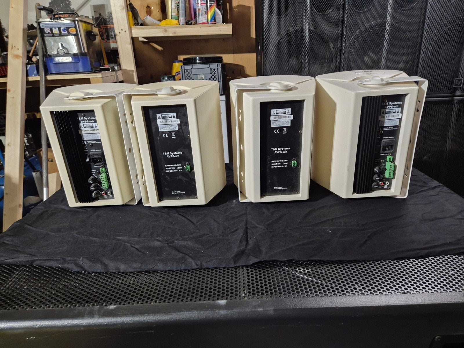 T&M Systems AVP6-wh speakerset - 4 stuks, Overige merken, Gebruikt, Speakerset, Ophalen of Verzenden