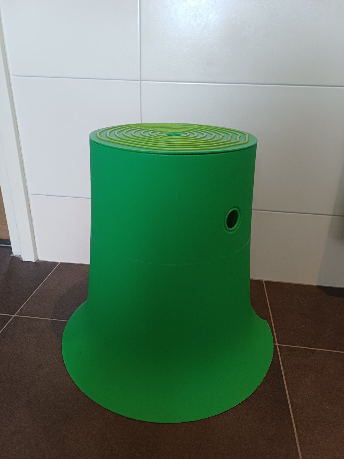 IKEA TURE krukje/opbergkruk groen, Ophalen of Verzenden, Gebruikt, Kunststof