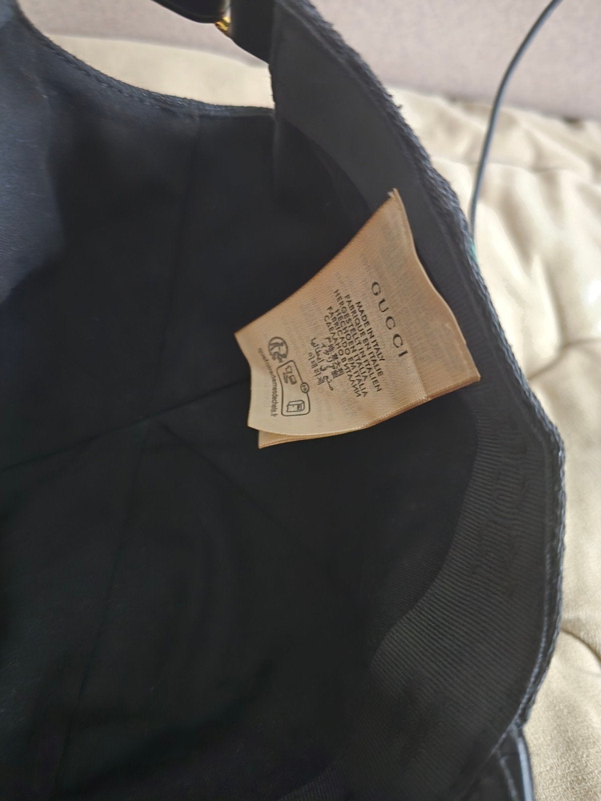 Gucci GG Canvas Baseballpet Zwart, Ophalen of Verzenden, Zo goed als nieuw, One size fits all, Pet