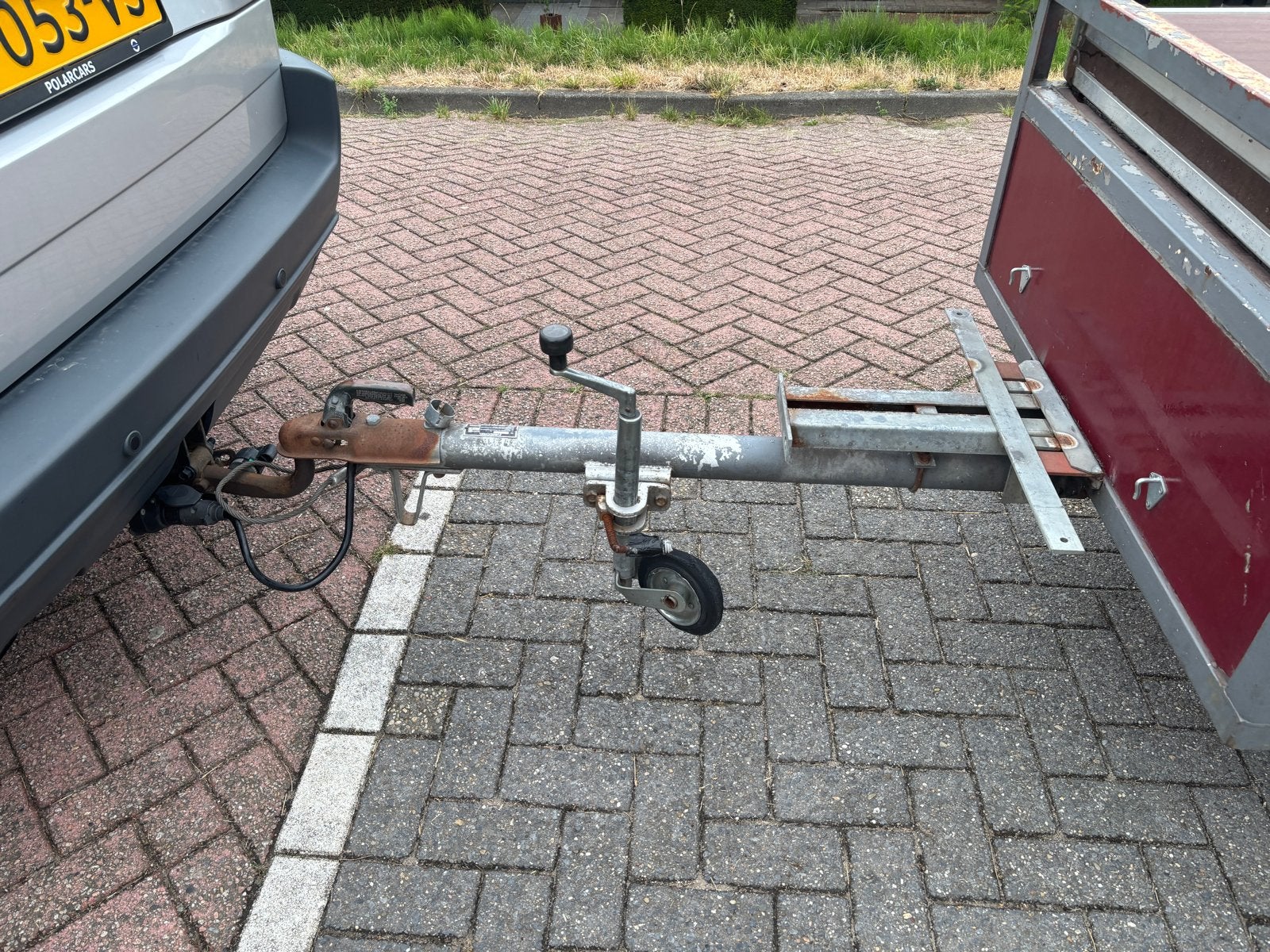Boedelbak ongeremd met slot en net, Auto diversen, Aanhangers en Bagagewagens, Ophalen, Gebruikt