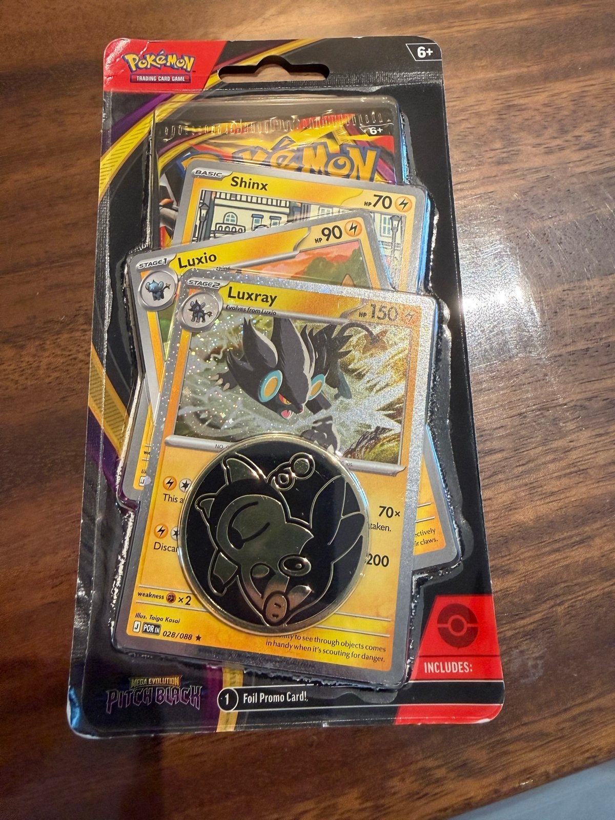 Pokémon Pitch Black: Luxray Premium Checklane Blister, Ophalen of Verzenden, Nieuw, Booster, Foil