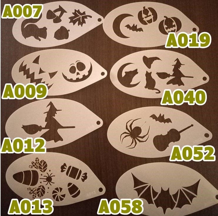 schmink sjabloon halloween 1,29pst heel veel soorten, Ophalen of Verzenden, Nieuw, Schmink, Halloween of Griezel